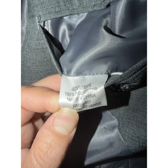 New NWT Moda Christiano Mens 40W 46R Sport Coat Blazer Jacket Super 120s‎ Grey